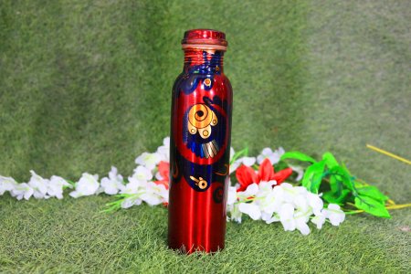 Simple designed copper bottles - home and decore beautiful Vibrant handmde object.