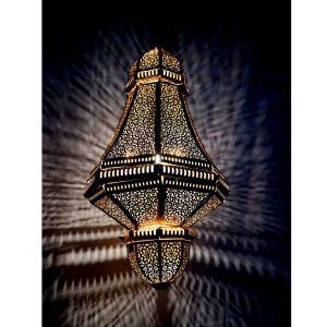 Round golden ceiling lamp- Gifts for All Occasions - Peaceful & Meditating Atmosphere - Negative Energy Absorption