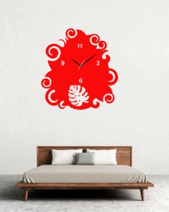 Flower Based Clock - Suitable For The Decoration Of A House - Foremost Gifting Material for Your Friends, Relatives and Close Ones