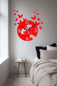 Dragon And Butterfly Based Clock - Suitable For The Decoration Of A House - Foremost Gifting Material for Your Friends, Relatives and Close Ones
