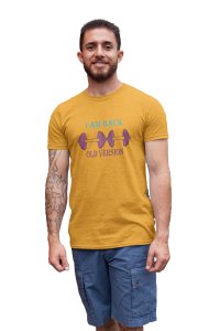 I Am Back, Old Version, Round Neck Gym Tshirt (Yellow Tshirt) - Clothes for Gym Lovers - Suitable for Gym Going Person - Foremost Gifting Material for Your Friends and Close Ones