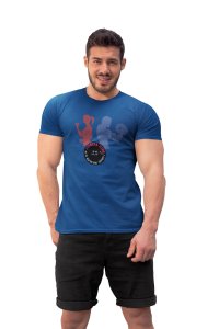 Fitness Club, Good Health On, Round Neck Gym Tshirt (Blue Tshirt) - Clothes for Gym Lovers - Suitable for Gym Going Person - Foremost Gifting Material for Your Friends and Close Ones