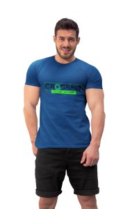Crossfit, No Pain, No Gain Round Neck Gym Tshirt - Clothes for Gym Lovers (Blue Tshirt) - Suitable for Gym Going Person - Foremost Gifting Material for Your Friends and Close Ones