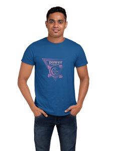 Power Unlimited Round Neck Gym Tshirt (Blue Tshirt) - Clothes for Gym Lovers - Suitable for Gym Going Person - Foremost Gifting Material for Your Friends and Close Ones