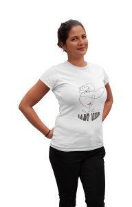 LADT queen - Line Art for Female - Half Sleeves T-shirt