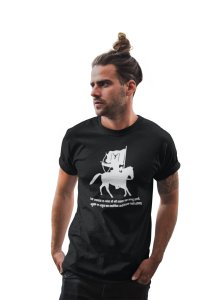 Halat-E-Jung - Black - The Ertugrul Ghazi - 100% cotton t-shirt for Men with soft feel and a stylish cut