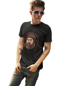Bamsi Alp - Character Illustration - Black - The Ertugrul Ghazi - 100% cotton t-shirt for Men with soft feel and a stylish cut