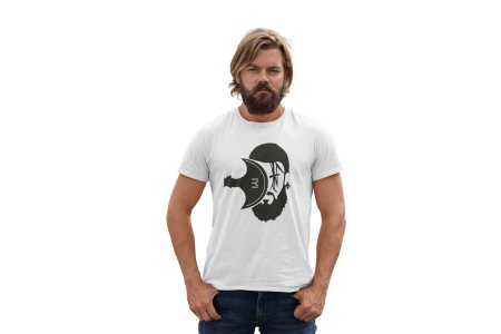 Dirilis face Illustration - White - The Ertugrul Ghazi - 100% cotton t-shirt for Men with soft feel and a stylish cut