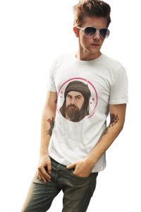 Bamsi Alp - Character Illustration - White - The Ertugrul Ghazi - 100% cotton t-shirt for Men with soft feel and a stylish cut