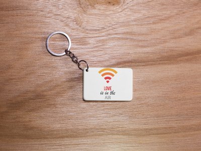 Love In The Air - White -Designable Dialogues Keychain (Combo Set Of 2)