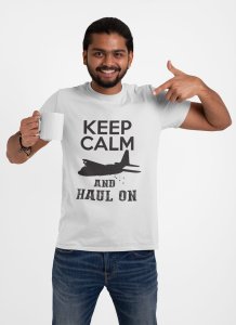 Keep calm and houl on - printed T-shirts - Men's stylish clothing - Cool tees for boys