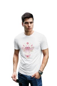 Art Illustration Graphic tees white- printed T-shirts - Men's stylish clothing - Cool tees for boys