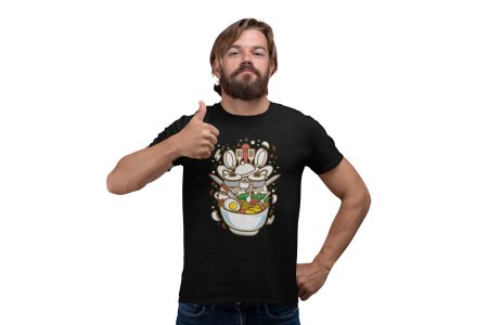 Messy Vessels and food -round crew neck cotton tshirts for men