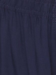 N-Gal Rayon Women's Wide Leg Elastic Waist Band Breathable Plain Palazzo Pant_NavyBlue