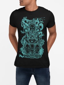 Chinese god - spropsarity - Black - printed T-shirts - Men's stylish clothing - Cool tees for boys
