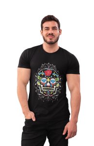 Skull Black - printed T-shirts - Men's stylish clothing - Cool tees for boys