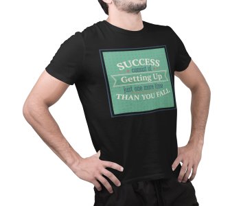 Getting up - Black - printed T-shirts - Men's stylish clothing - Cool tees for boys