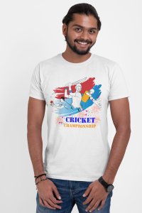 Cricket Championship - White - Printed - Sports cool Men's T-shirt