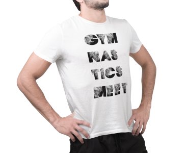 Gymnatics Meet - White - Printed - Sports cool Men's T-shirt