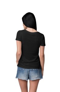 Haunted House, (BG White) - Printed Tees for Women's -designed for Halloween
