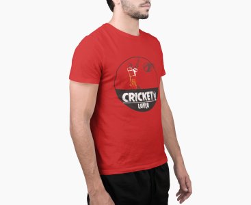 Cricket Lover - Red - Printed - Sports cool Men's T-shirt