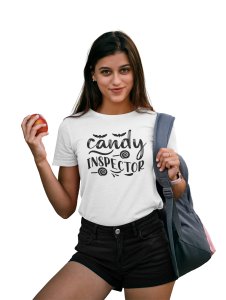 Candy inspector, lollipop Halloween - Printed Tees for Women's -designed for Halloween n