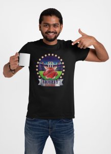 Cricket Leauge - Black - Printed - Sports cool Men's T-shirt