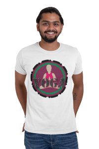 Yoga Designer T-shirt - White - Comfortable Yoga T-shirts for Yoga Printed Men's T-shirts White