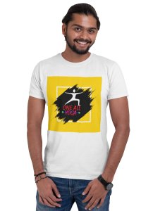 One All yoga - White - Comfortable Yoga T-shirts for Yoga Printed Men's T-shirts White