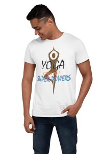 Yoga gives you power - White - Comfortable Yoga T-shirts for Yoga Printed Men's T-shirts White