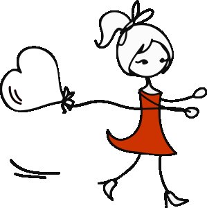 Girl Holding Love Balloons Printed Yellow T-Shirts