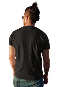 Dog dancing - printed stylish Black cotton tshirt- tshirts for men