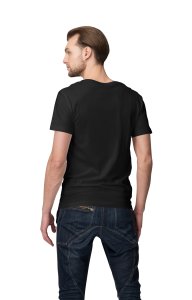 Dogs Feel Our Emotions-printed stylish Black cotton tshirt- tshirts for men