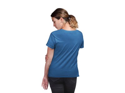 Easily distracted by dogs - Blue-printed cotton t-shirt - comfortable, stylish