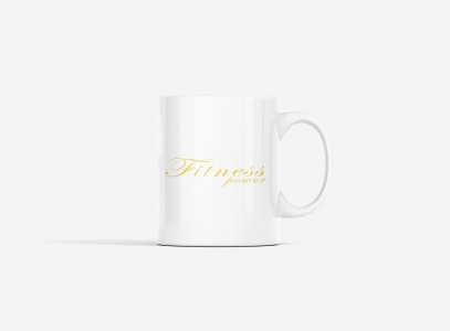 Bodybuilding, A Girl Lifts Dumble - gym themed printed ceramic white coffee and tea mugs/ cups for gym lovers