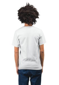 Red Heart Surrounded By Musical notes- White - Men's - printed T-shirt - comfortable round neck Cotton