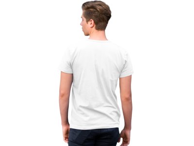 Music background - White - Men's - printed T-shirt - comfortable round neck Cotton