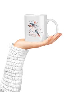 Music Mania- music themed printed ceramic white coffee and tea mugs/ cups for music lovers