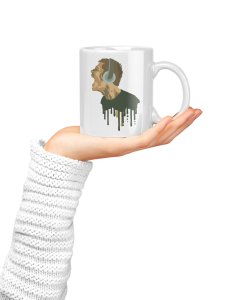 Intense music - music themed printed ceramic white coffee and tea mugs/ cups for music lovers