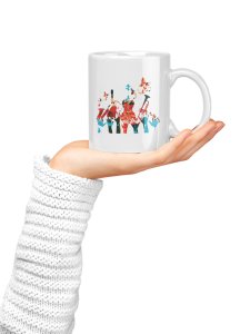 Musical Lover- music themed printed ceramic white coffee and tea mugs/ cups for music lovers