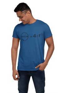 Circle= 4?R2 (Blue T) -Clothes for Mathematics Lover - Foremost Gifting Material for Your Friends, Teachers, and Close Ones