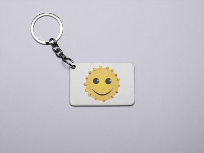 Smiley Face with Many Emoticons- Emoji Printed Keychains For Emoji Lovers(Pack Of 2)