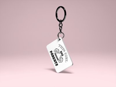 This girls has amazing parents- Printed Keychain
