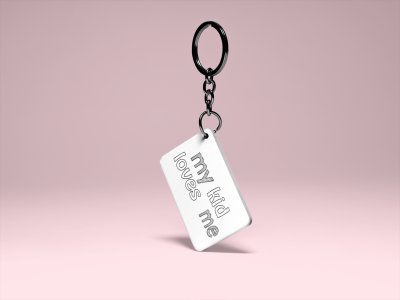 My kids loves me - Printed Keychain