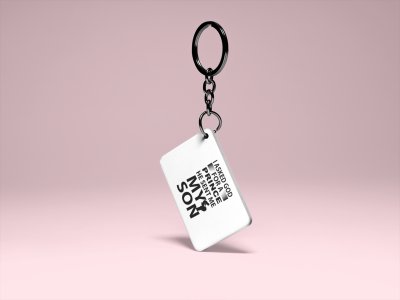 I asked god for a prince - Printed Keychain