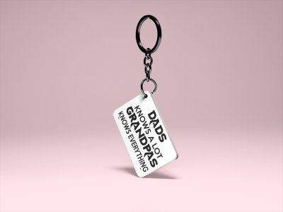 Granpas knows everything - Printed Keychain
