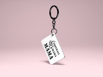 Football mama- Printed Keychain