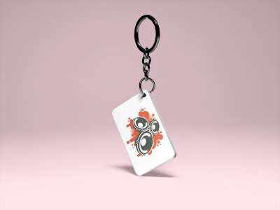 Music Base-White -Designable Musicllnstrument Keychain ( Combo Set Of 2)