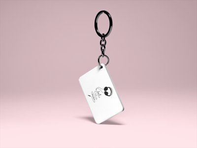 Lost In Music-White -Designable Musicllnstrument Keychain ( Combo Set Of 2)