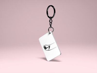 Musical notes-White -Designable Musicllnstrument Keychain ( Combo Set Of 2)